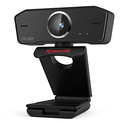 Redragon GW800 1080P Webcam with Built in Dual Microphone 360-Degree Rotation Black Redragon GW800 1080P Webcam with Built in Dual Microphone 360-Degree Rotation Black