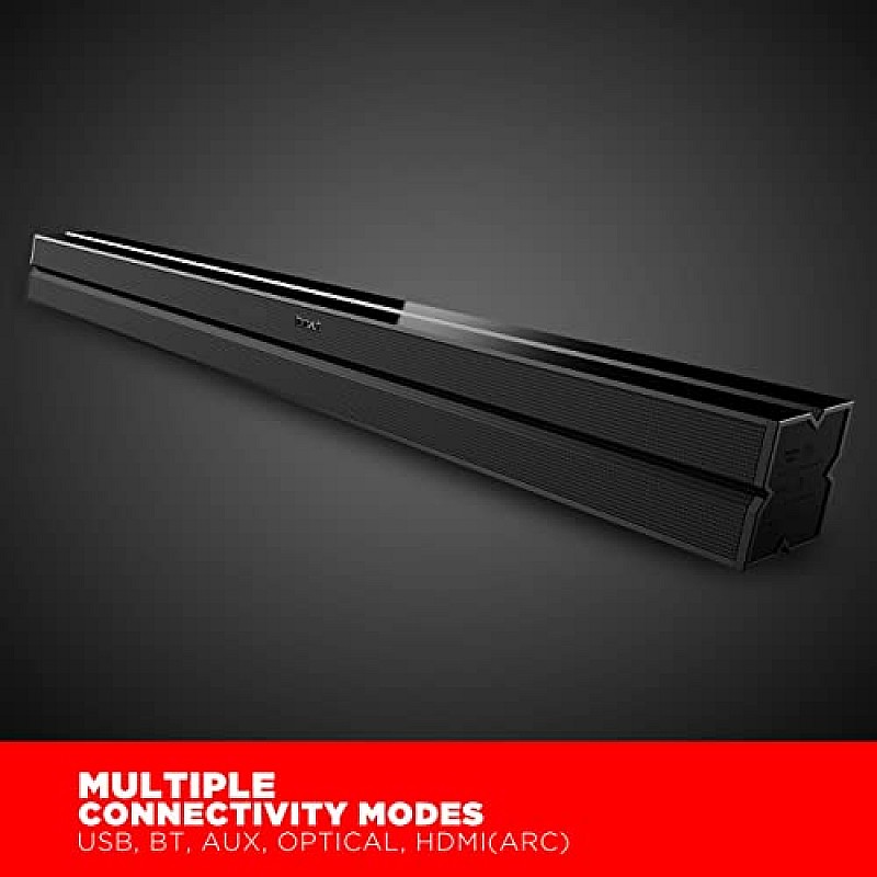 boAt AAVANTE Bar 1300 60W 2.0 Channel Bluetooth Soundbar Signature Sound, Multiple Connectivity (Premium Black)