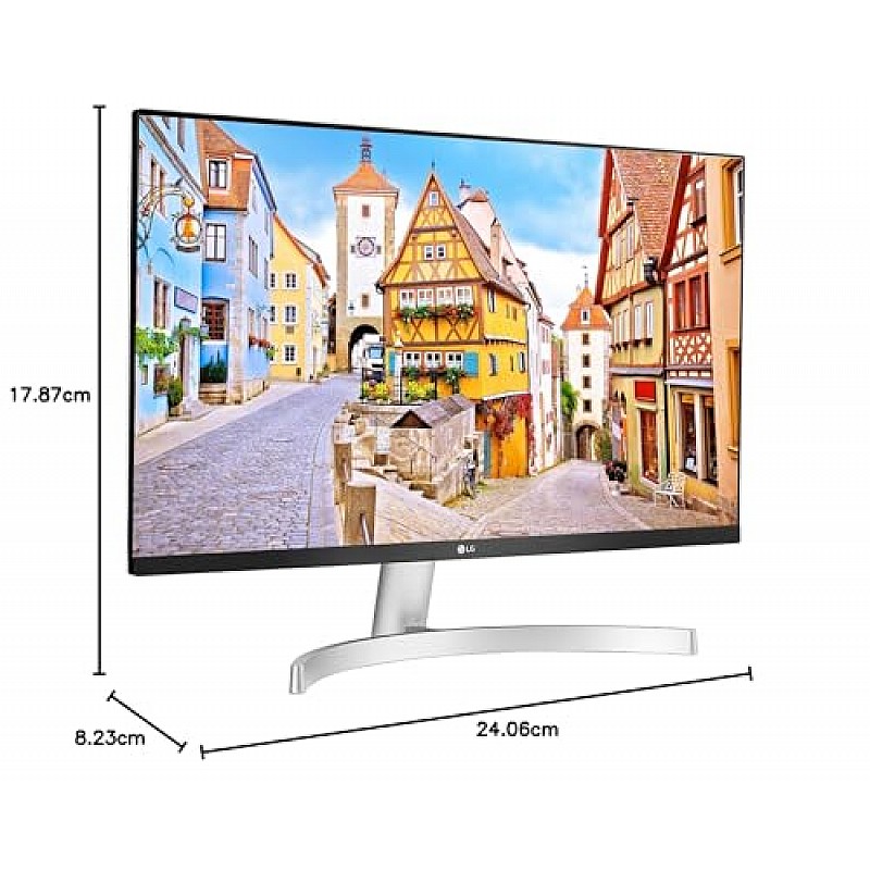 LG Electronics 27Ml600 Full Hd 27 Inch(69 Cm) LCD 1920 X 1080 Pixels IPS Monitor 3 Side Borderless Design with Inbuilt White