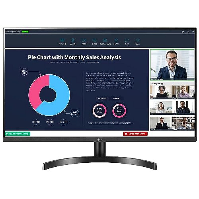 LG Qhd 2K - 27Qn600, 2560 X 1440 Pixels 27 Inch (68.58 Cm) IPS Display 3 Side Borderless Black