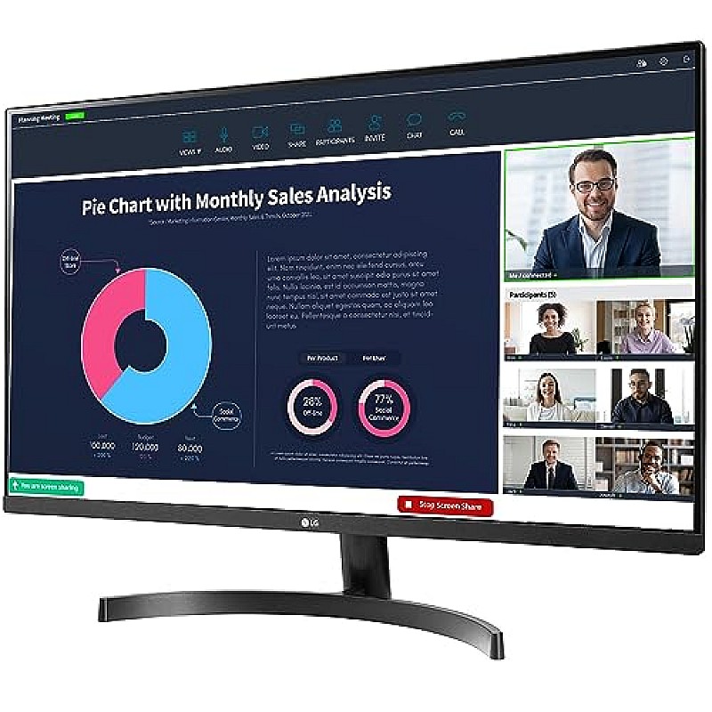 LG Qhd 2K - 27Qn600, 2560 X 1440 Pixels 27 Inch (68.58 Cm) IPS Display 3 Side Borderless Black