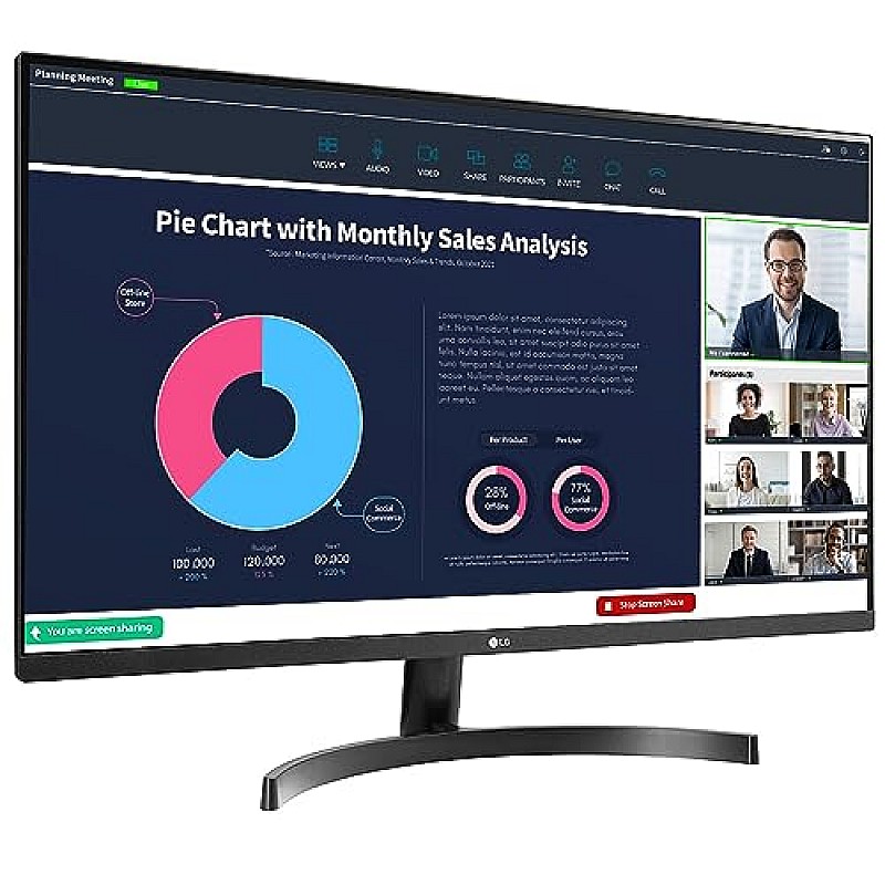 LG Qhd 2K - 27Qn600, 2560 X 1440 Pixels 27 Inch (68.58 Cm) IPS Display 3 Side Borderless Black