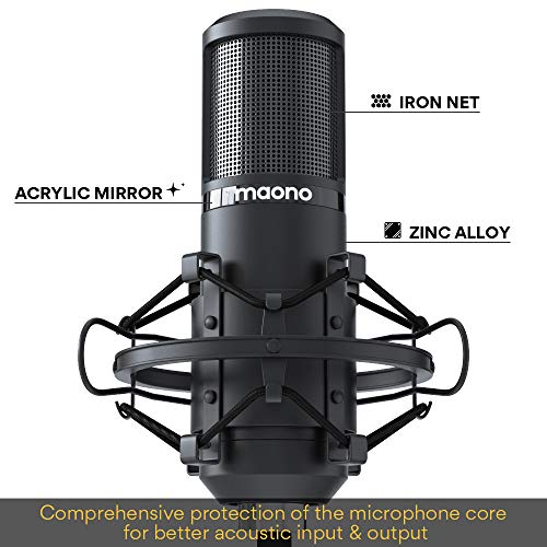 MAONO AU-PM420 USB Podcast Condenser Microphone, Computer Mic with Professional Sound Chipset for Gaming, Streaming MAONO AU-PM420 USB Podcast Condenser Microphone, Computer Mic with Professional Sound Chipset for Gaming, Streaming