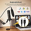 MAONO AU-PM420 USB Podcast Condenser Microphone, Computer Mic with Professional Sound Chipset for Gaming, Streaming