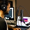 MAONO AU-PM420 USB Podcast Condenser Microphone, Computer Mic with Professional Sound Chipset for Gaming, Streaming