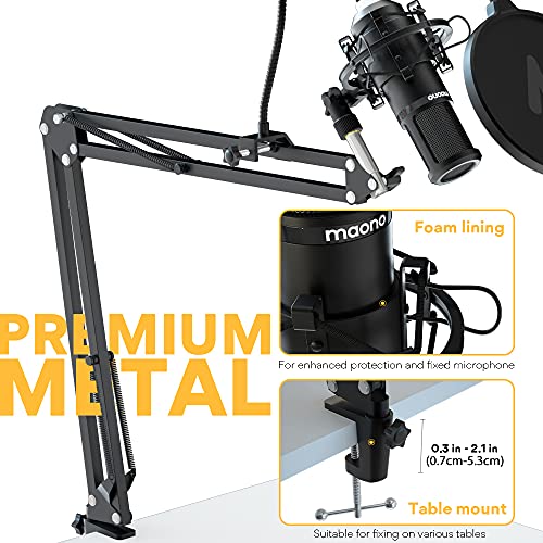 MAONO AU-PM420 USB Podcast Condenser Microphone, Computer Mic with Professional Sound Chipset for Gaming, Streaming MAONO AU-PM420 USB Podcast Condenser Microphone, Computer Mic with Professional Sound Chipset for Gaming, Streaming
