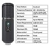 MAONO AU-PM420 USB Podcast Condenser Microphone, Computer Mic with Professional Sound Chipset for Gaming, Streaming