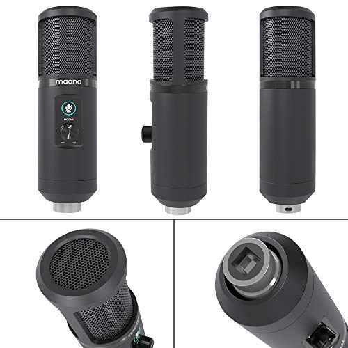 MAONO AU-PM420 USB Podcast Condenser Microphone, Computer Mic with Professional Sound Chipset for Gaming, Streaming MAONO AU-PM420 USB Podcast Condenser Microphone, Computer Mic with Professional Sound Chipset for Gaming, Streaming