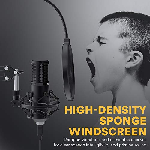 MAONO AU-PM420 USB Podcast Condenser Microphone, Computer Mic with Professional Sound Chipset for Gaming, Streaming MAONO AU-PM420 USB Podcast Condenser Microphone, Computer Mic with Professional Sound Chipset for Gaming, Streaming