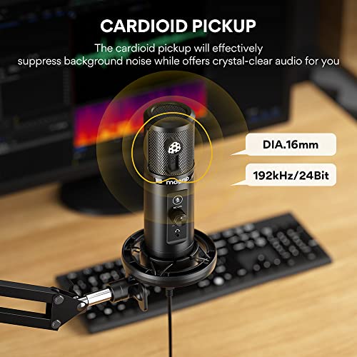 MAONO AU-PM420 USB Podcast Condenser Microphone, Computer Mic with Professional Sound Chipset for Gaming, Streaming MAONO AU-PM420 USB Podcast Condenser Microphone, Computer Mic with Professional Sound Chipset for Gaming, Streaming