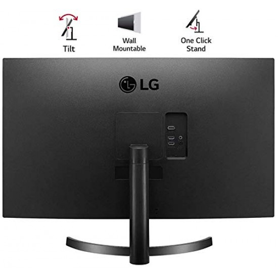 LG 32Qn600 32 Inches Qhd 2K LCD 2560 X 1440 Pixels IPS Display 3 Side Borderless HDR Monitor Black