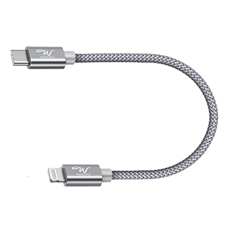 Wayona Type C to Lightning MFI Certified 20W Fast charging Nylon Braided USB C Cable for iPhone 