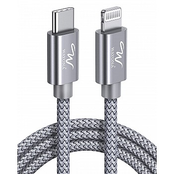 Wayona Type C to Lightning MFI Certified 20W Fast charging Nylon Braided USB C Cable for iPhone 