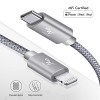 Wayona Type C to Lightning MFI Certified 20W Fast charging Nylon Braided USB C Cable for iPhone 