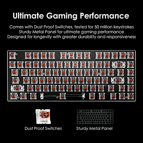 HUO JI 60% Mechanical Gaming Keyboard, E-Yooso Z-88 With Brown Switches, Rainbow Led Backlit HUO JI 60% Mechanical Gaming Keyboard, E-Yooso Z-88 With Brown Switches, Rainbow Led Backlit