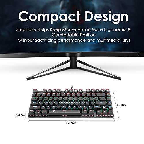 HUO JI 60% Mechanical Gaming Keyboard, E-Yooso Z-88 With Brown Switches, Rainbow Led Backlit HUO JI 60% Mechanical Gaming Keyboard, E-Yooso Z-88 With Brown Switches, Rainbow Led Backlit
