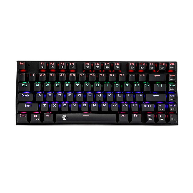 HUO JI 60% Mechanical Gaming Keyboard, E-Yooso Z-88 With Brown Switches, Rainbow Led Backlit