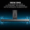 boAt AAVANTE Bar 2050 160W 2.1 Channel Bluetooth Soundbar Signature Sound, Wireless (Premium Black)