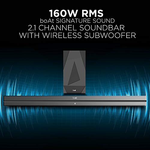 boAt AAVANTE Bar 2050 160W 2.1 Channel Bluetooth Soundbar Signature Sound, Wireless (Premium Black) boAt AAVANTE Bar 2050 160W 2.1 Channel Bluetooth Soundbar Signature Sound, Wireless (Premium Black)