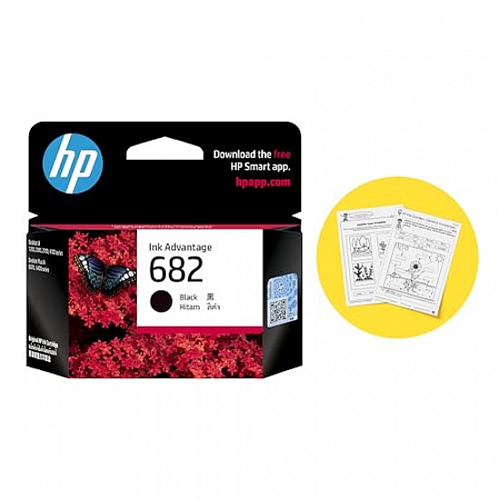 HP 682 Black Original Ink Advantage Cartridge