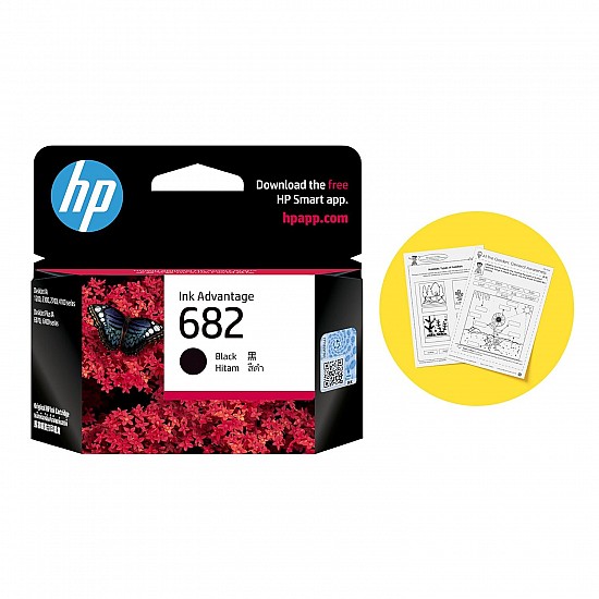 HP 682 Black Original Ink Advantage Cartridge