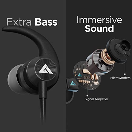 Boult Audio ProBass X1-WL in-Ear Wireless Earphones with 10 Hours Battery Life, Latest Bluetooth 5.0, IPX5 Sweatproof Headphones with mic (Black) Boult Audio ProBass X1-WL in-Ear Wireless Earphones with 10 Hours Battery Life, Latest Bluetooth 5.0, IPX5 Sweatproof Headphones with mic (Black)