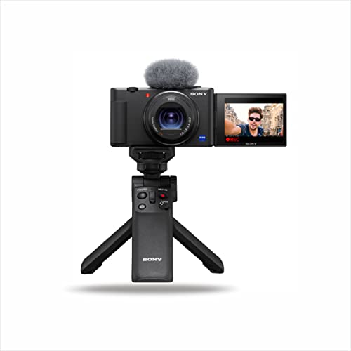 Sony Digital Camera ZV 1 for Content Creators (Compact, Video Eye AF, Flip Screen, in-Built Microphone, Bluetooth Shooting Grip, 4K Vlogging Camera for Content Creation) - Black Sony Digital Camera ZV 1 for Content Creators (Compact, Video Eye AF, Flip Screen, in-Built Microphone, Bluetooth Shooting Grip, 4K Vlogging Camera for Content Creation) - Black