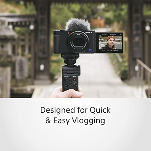 Sony Digital Camera ZV 1 for Content Creators (Compact, Video Eye AF, Flip Screen, in-Built Microphone, Bluetooth Shooting Grip, 4K Vlogging Camera for Content Creation) - Black Sony Digital Camera ZV 1 for Content Creators (Compact, Video Eye AF, Flip Screen, in-Built Microphone, Bluetooth Shooting Grip, 4K Vlogging Camera for Content Creation) - Black