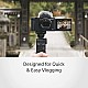 Sony Digital Camera ZV 1 for Content Creators (Compact, Video Eye AF, Flip Screen, in-Built Microphone, Bluetooth Shooting Grip, 4K Vlogging Camera for Content Creation) - Black