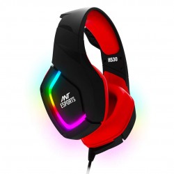 Ant Esports H530 Multi-Platform Pro RGB LED Wired Gaming Headset  (Black - Red)