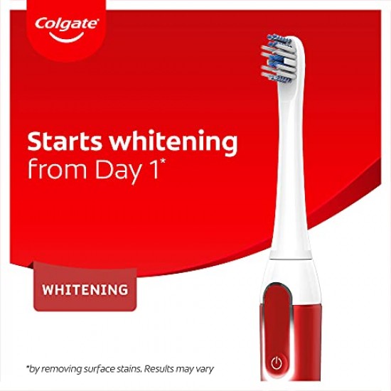 Colgate Proclinical 500R Whitening Rechargeable Sonic Toothbrush, Electric Toothbrush for adults with Soft & Spiral Bristles, Dual-Brushing Mode