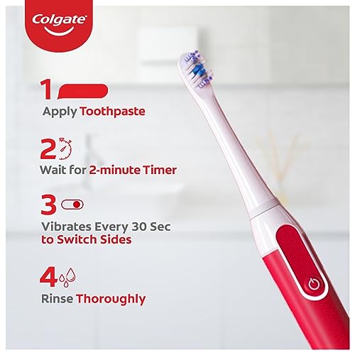 Colgate Proclinical 500R Whitening Rechargeable Sonic Toothbrush, Electric Toothbrush for adults with Soft & Spiral Bristles, Dual-Brushing Mode Colgate Proclinical 500R Whitening Rechargeable Sonic Toothbrush, Electric Toothbrush for adults with Soft & Spiral Bristles, Dual-Brushing Mode