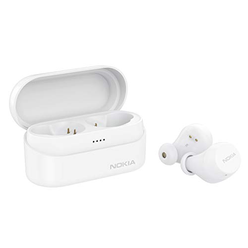 Nokia Power Lite with Up to 35 Hours of Play Time, Waterproofing, 5.0 Bluetooth Truly Wireless in Ear Earbuds with Mic Crystal-Clear Sound Nokia Power Lite with Up to 35 Hours of Play Time, Waterproofing, 5.0 Bluetooth Truly Wireless in Ear Earbuds with Mic Crystal-Clear Sound