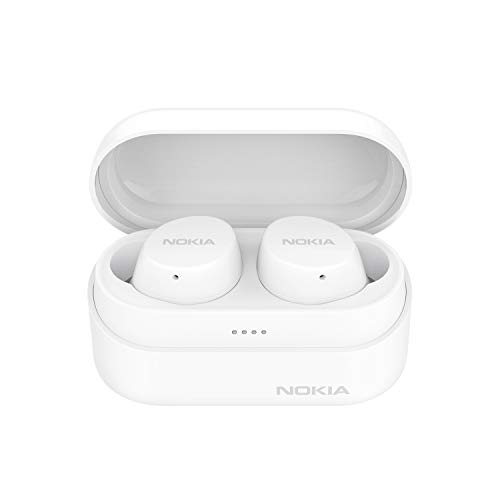 Nokia Power Lite with Up to 35 Hours of Play Time, Waterproofing, 5.0 Bluetooth Truly Wireless in Ear Earbuds with Mic Crystal-Clear Sound Nokia Power Lite with Up to 35 Hours of Play Time, Waterproofing, 5.0 Bluetooth Truly Wireless in Ear Earbuds with Mic Crystal-Clear Sound
