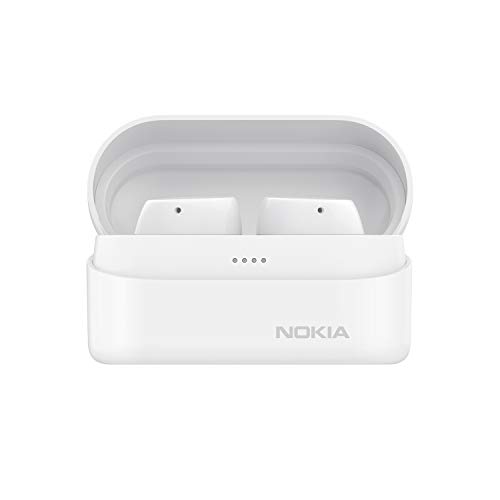 Nokia Power Lite with Up to 35 Hours of Play Time, Waterproofing, 5.0 Bluetooth Truly Wireless in Ear Earbuds with Mic Crystal-Clear Sound Nokia Power Lite with Up to 35 Hours of Play Time, Waterproofing, 5.0 Bluetooth Truly Wireless in Ear Earbuds with Mic Crystal-Clear Sound