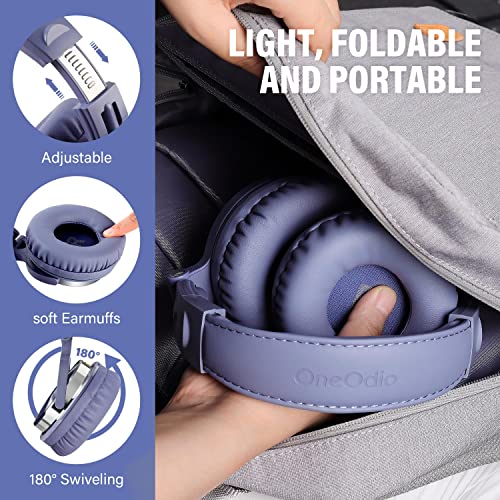 OneOdio Pro-10 Over Ear Headphone, Wired DJ Bass Headsets with 50mm Driver, Foldable Lightweight Headphones with Shareport and Mic (Light Blue) OneOdio Pro-10 Over Ear Headphone, Wired DJ Bass Headsets with 50mm Driver, Foldable Lightweight Headphones with Shareport and Mic (Light Blue)