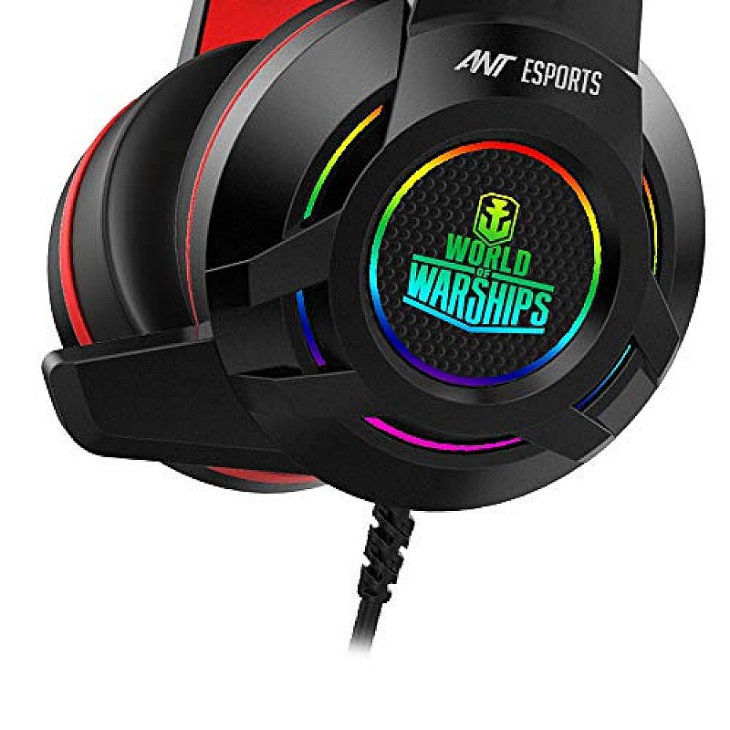 Ant Esports H570 7.1USB Surround Sound Gaming Headset with – Black