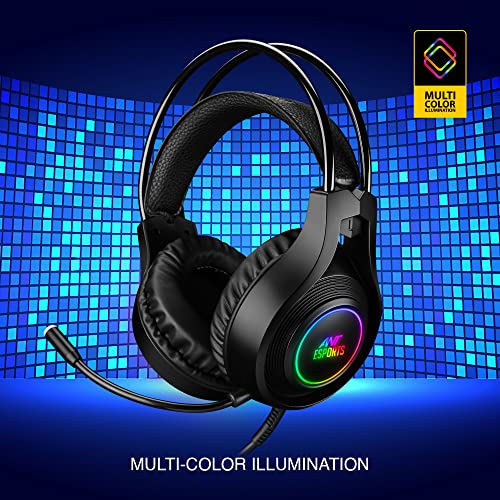 Ant Esports H570 7.1USB Surround Sound Gaming Headset with – Black Ant Esports H570 7.1USB Surround Sound Gaming Headset with – Black