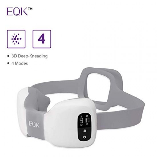 EQK ST-301 Rechargeable Neck and Shoulder Massager with Deep Shiatsu Kneading Technique for Fatigue, Stiffness and Pain Relief