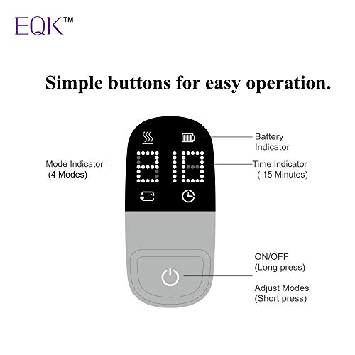 EQK ST-301 Rechargeable Neck and Shoulder Massager with Deep Shiatsu Kneading Technique for Fatigue, Stiffness and Pain Relief EQK ST-301 Rechargeable Neck and Shoulder Massager with Deep Shiatsu Kneading Technique for Fatigue, Stiffness and Pain Relief
