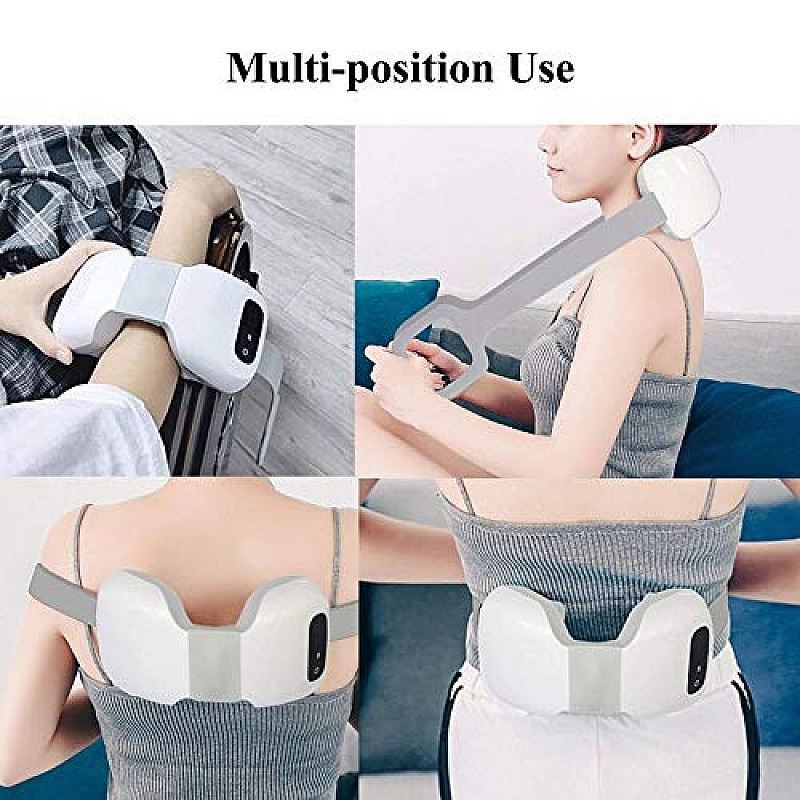 EQK ST-301 Rechargeable Neck and Shoulder Massager with Deep Shiatsu Kneading Technique for Fatigue, Stiffness and Pain Relief