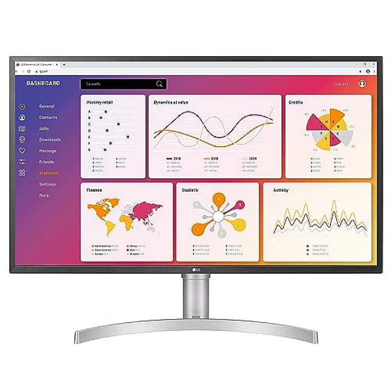 LG Electronics 32 Inch 4K-Uhd Display HDR 600 Monitor,Dci-P3,Radeon Free sync 32Ul750 White