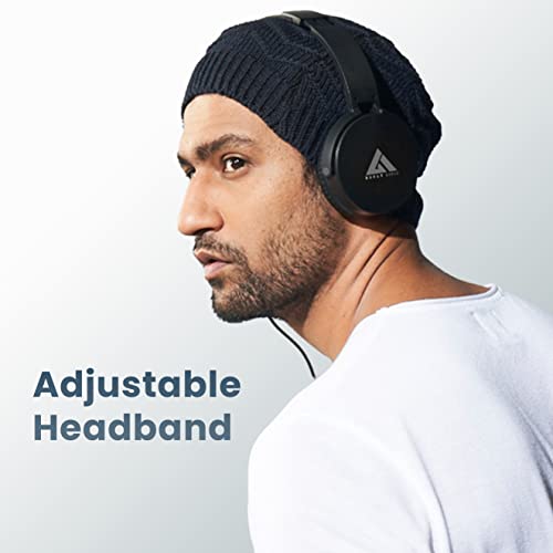 Boult Audio Bass Buds Q2 Lightweight Stereo Wired Over Ear Headphones Set with Mic with Deep Bass, Comfortable Ear Cushions, & Long Cord (Black) Boult Audio Bass Buds Q2 Lightweight Stereo Wired Over Ear Headphones Set with Mic with Deep Bass, Comfortable Ear Cushions, & Long Cord (Black)