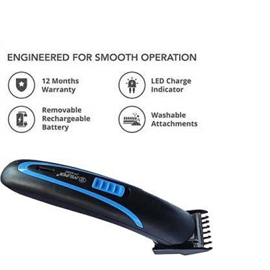 JYSUPER 8802 Rechargeable Cordless Body And Head Trimmer With 3 Length Settings for Both Men And Women (Blue)