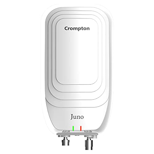 Crompton Juno 3-litres Instant Water Heater (Geyser) with Advance 4 Level Safety (White) Crompton Juno 3-litres Instant Water Heater (Geyser) with Advance 4 Level Safety (White)
