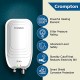 Crompton Juno 3-litres Instant Water Heater (Geyser) with Advance 4 Level Safety (White)
