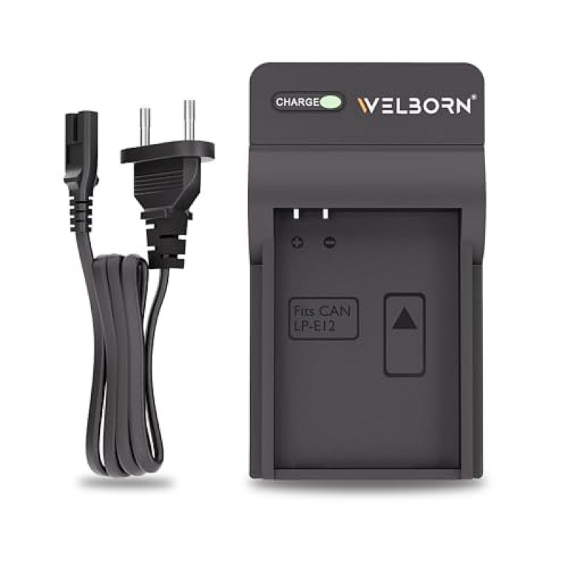 Welborn Camera Battery Charger for Canon Lp-E12 Battery Compatible with Canon Eos M, M2, M10, M50, M100, 100D,