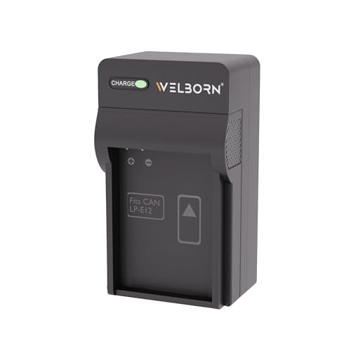 Welborn Camera Battery Charger for Canon Lp-E12 Battery Compatible with Canon Eos M, M2, M10, M50, M100, 100D, Welborn Camera Battery Charger for Canon Lp-E12 Battery Compatible with Canon Eos M, M2, M10, M50, M100, 100D,