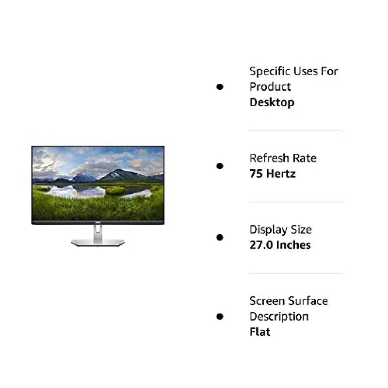 Dell S2721HN-Grey 24 FHD 1920 x 1080-75 Hz Minimalistic Design IPS Panel Brightness: 300