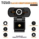 Tizum iStuff365 ZW78- Full HD 1080p Webcam, Widescreen Viewing Angle, Auto Light Correction, Noise-Reducing Mic